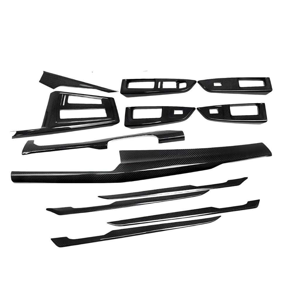 Real carbon trims for VW Golf 8 (MK8 GTE, GTI, GTD)