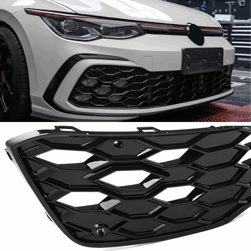 Kühlergrill Gitter Hochglanz Schwarz für Golf 8 GTi / Clubsport