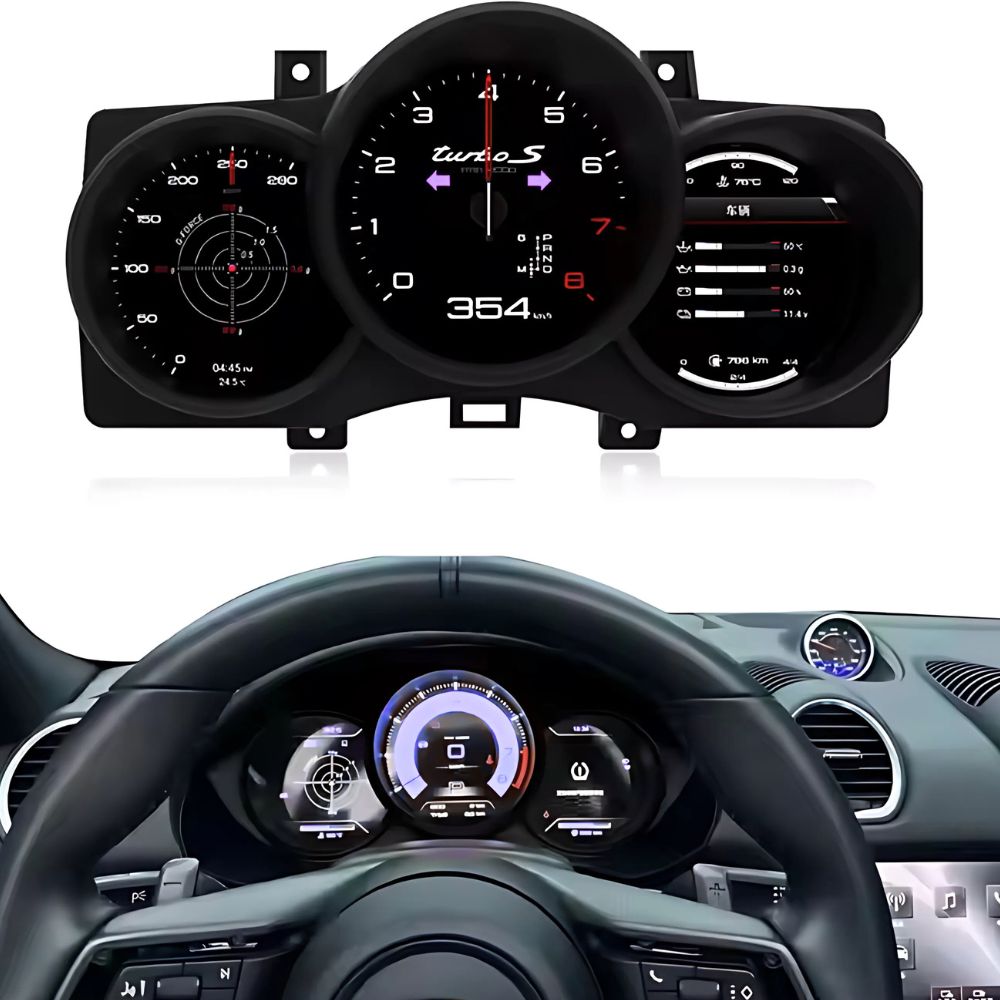 LCD digital instrument cluster for Porsche Macan, model 2014-2018