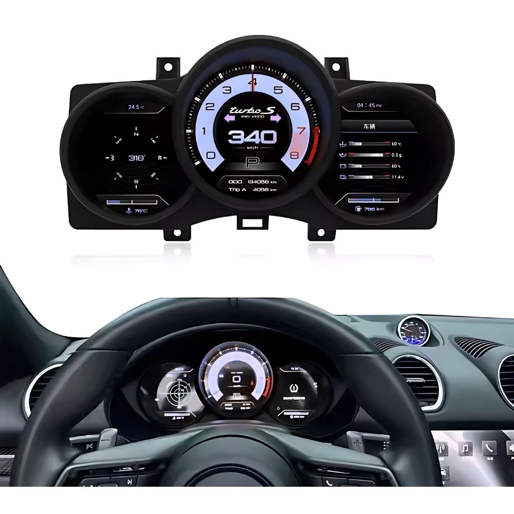 LCD digital instrument cluster for Porsche Macan, model 2014-2018