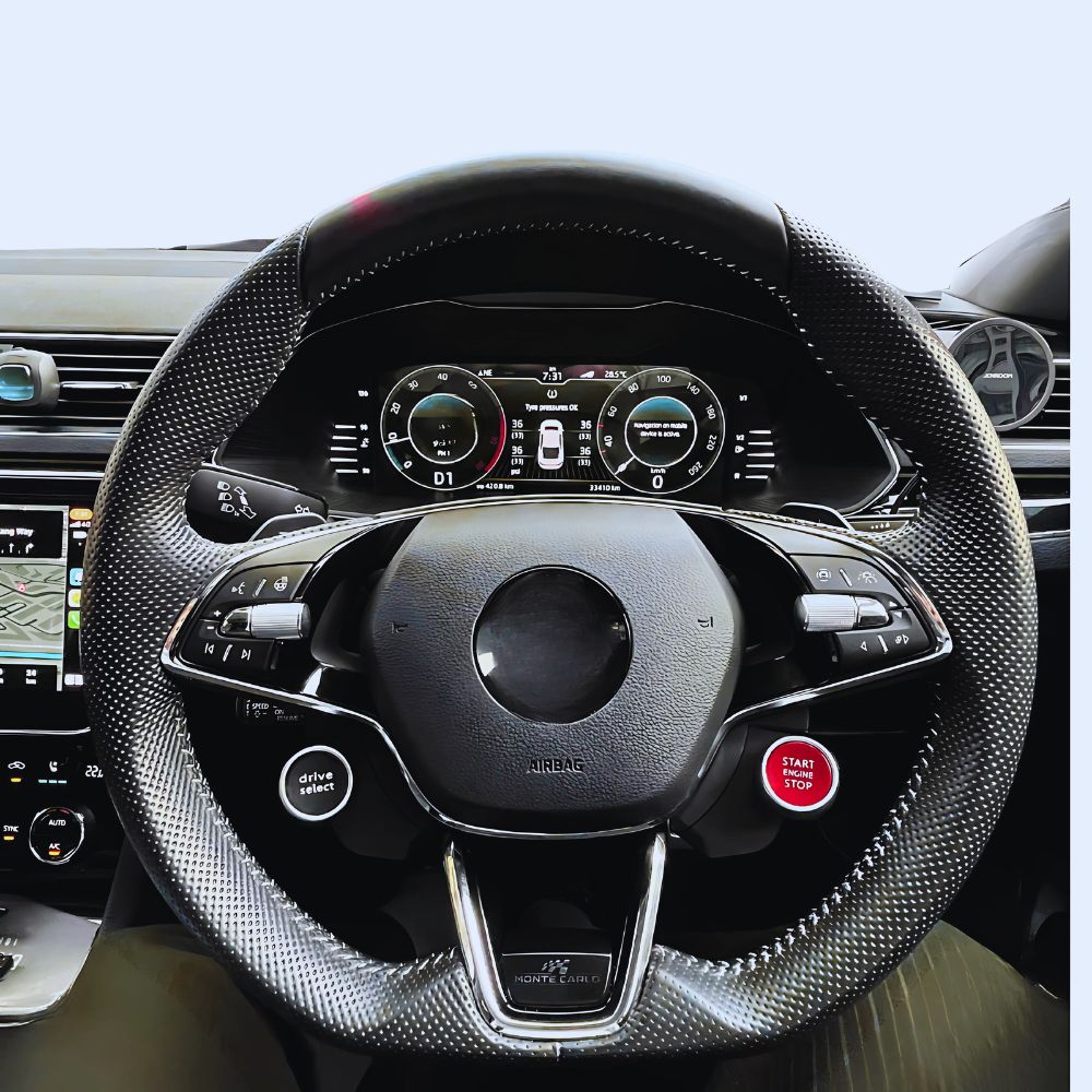 R8 Style Steering Wheel Buttons + Installation for Skoda Superb, Octavia, Kodiaq, Enyaq, Fabia