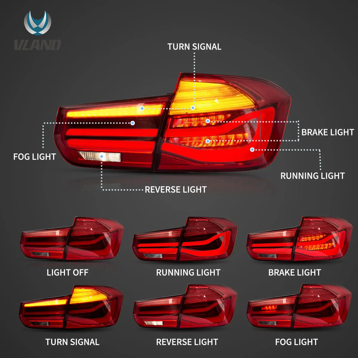 Taillights for BMW 3 Series F30/F80