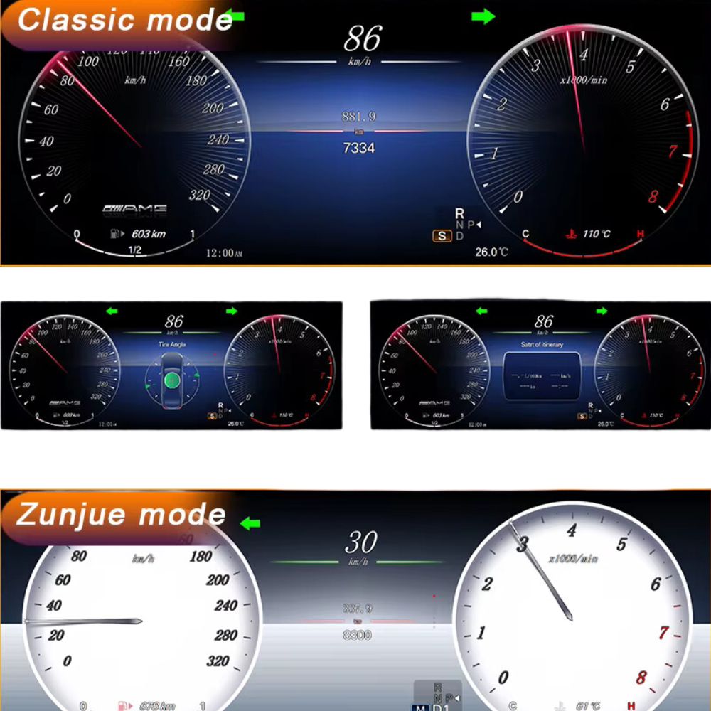 Digital speedometer for Mercedes E-Coupe W207