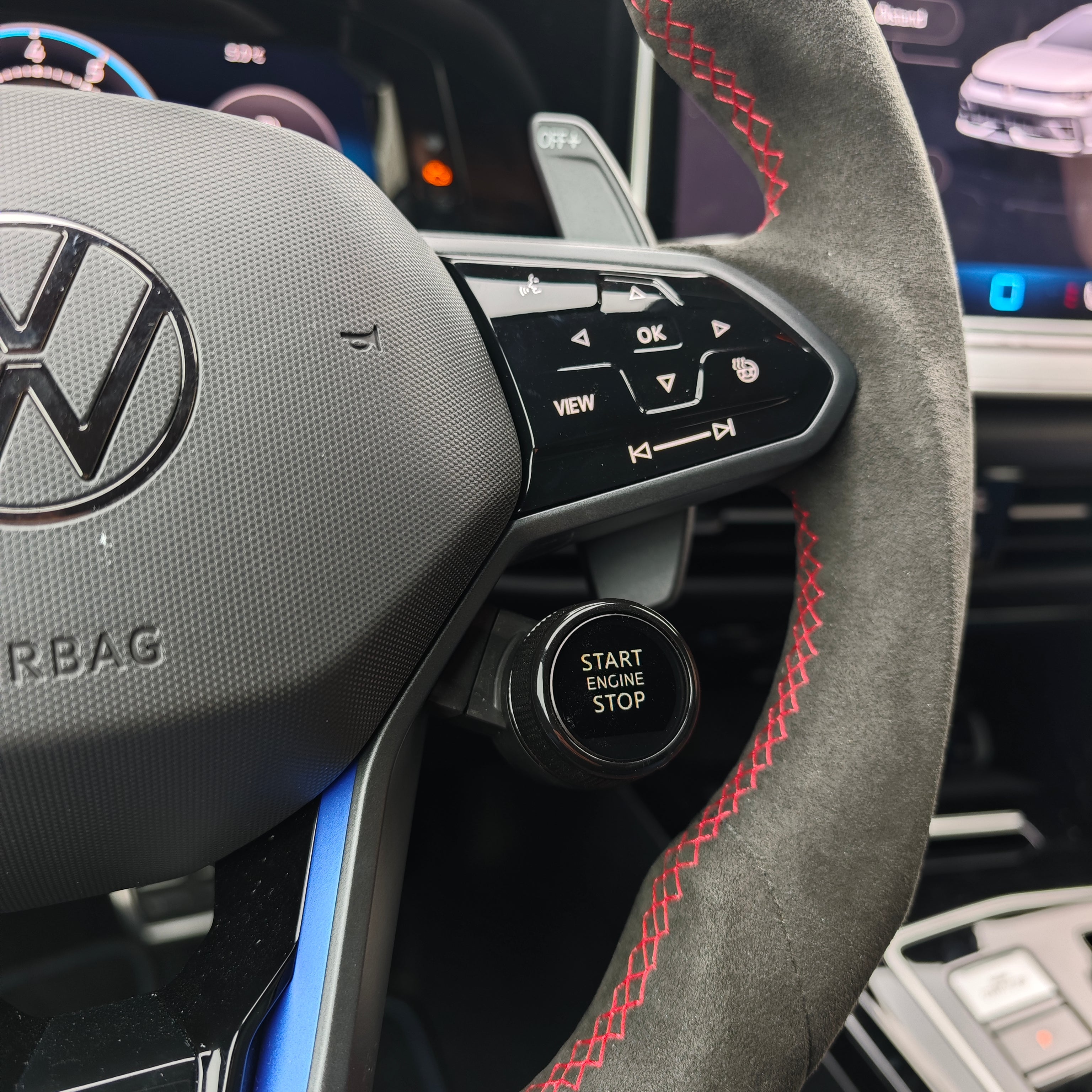 R8 Style Lenkrad Knöpfe mit Display für Golf 8, GTI, R