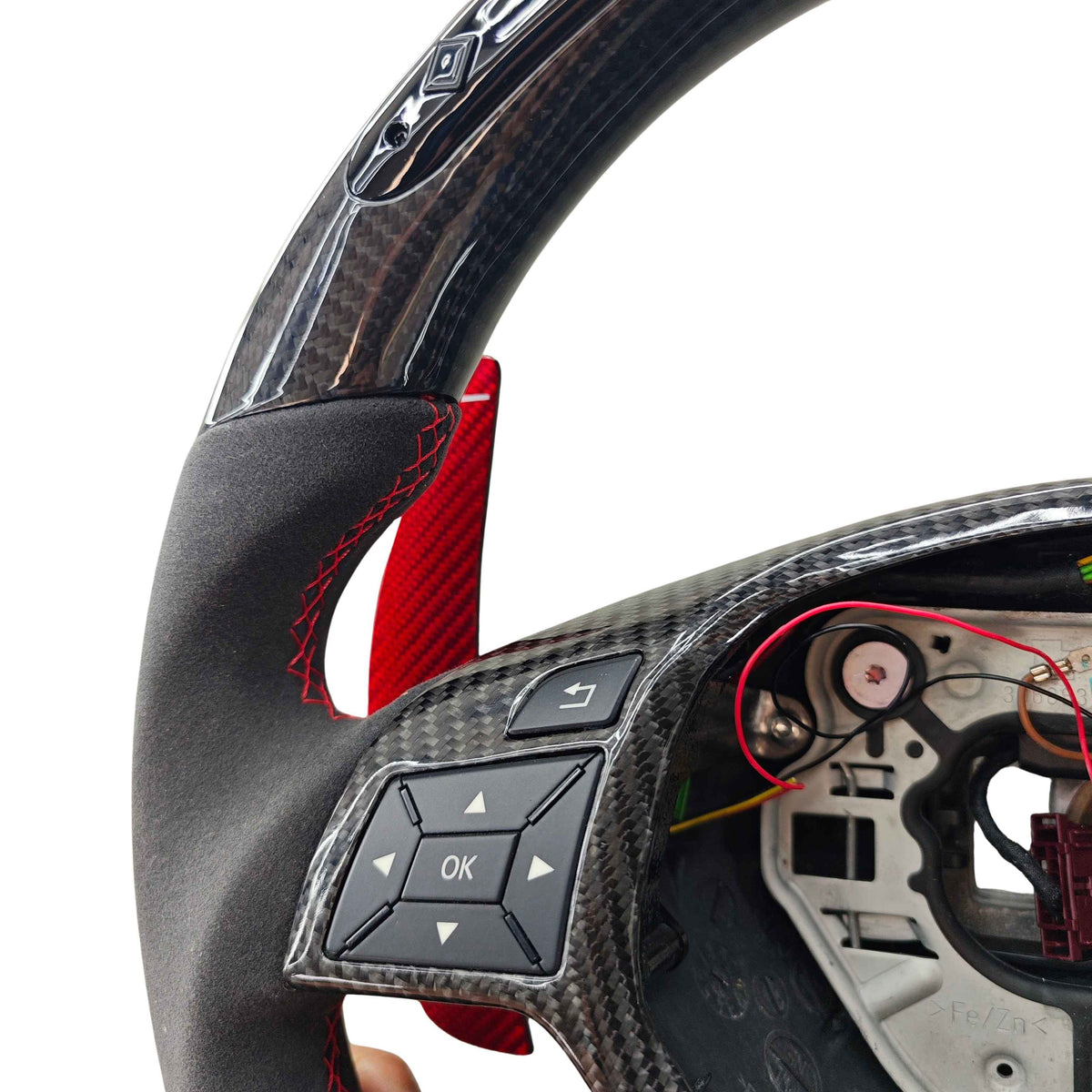 Carbon Lenkrad mit Schaltanzeige für Mercedes W204, W212, W207 – Ansicht 7
